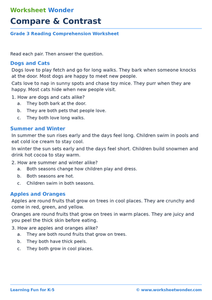 Compare & Contrast - 10 pages
