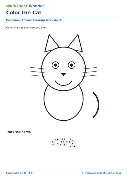 Coloring Animals - 10 pages