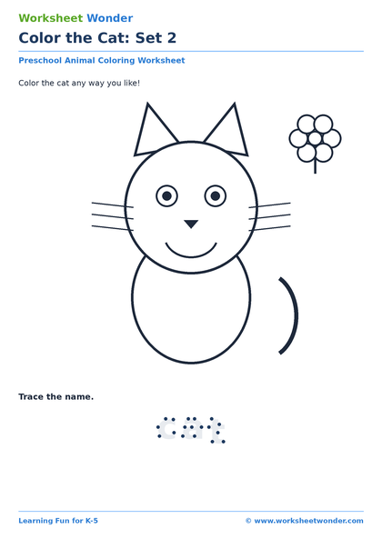 Coloring Animals: Set 2 - 10 pages
