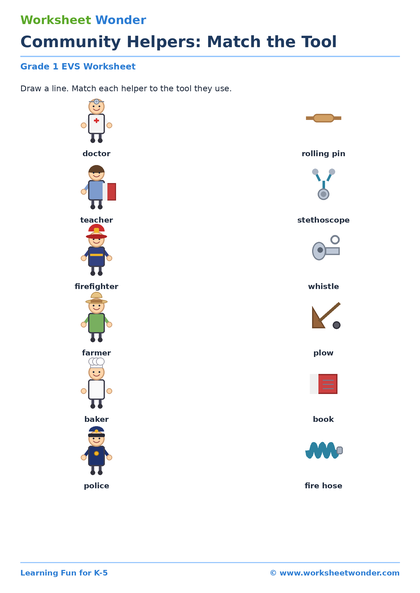 Community Helpers Pack - 10 pages