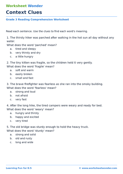 Context Clues - 10 pages