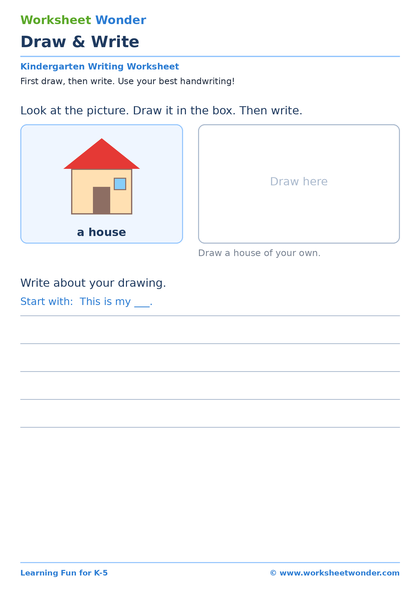 Draw & Write - 10 pages