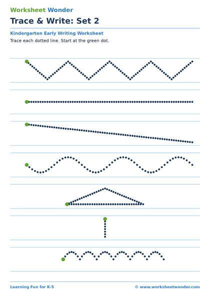 Trace & Write: Set 2 - 10 pages