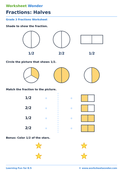Fractions Basics - 10 pages