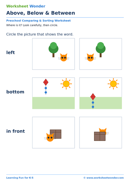 Above, Below & Between - 10 pages