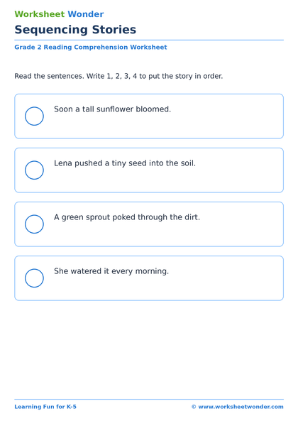 Sequencing Stories - 10 pages
