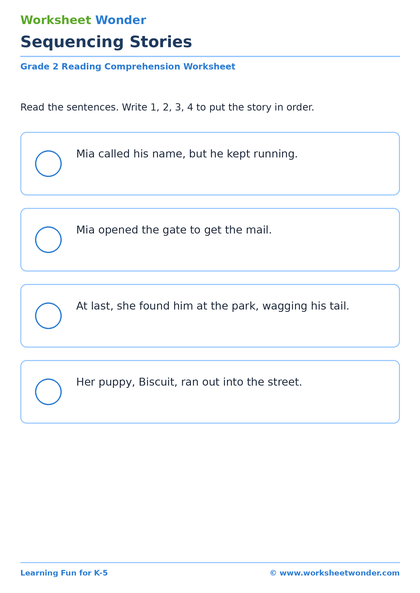 Sequencing Stories: Set 2 - 10 pages