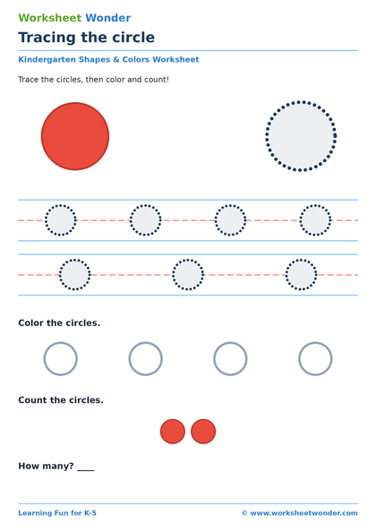 Shapes and Colors Pack - 10 pages