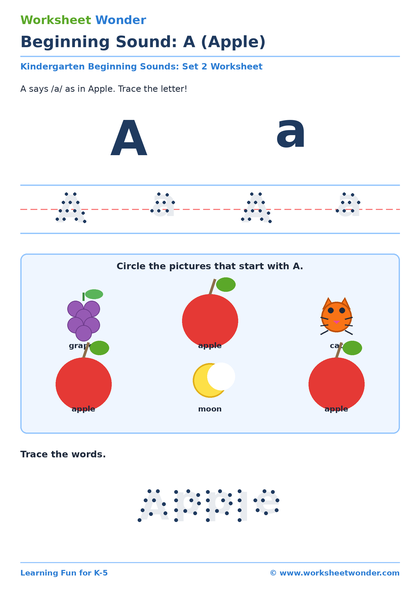 Beginning Sounds: Set 2 - 10 pages