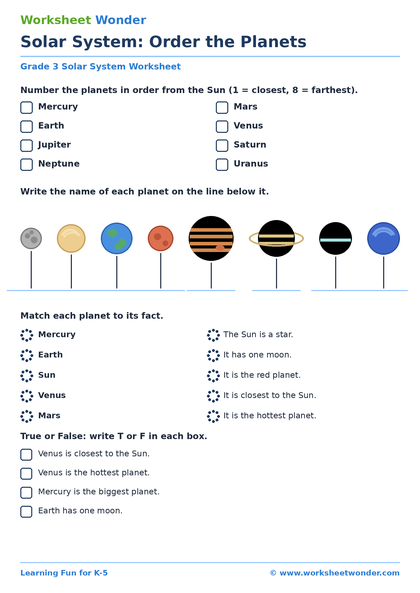 Solar System - 10 pages