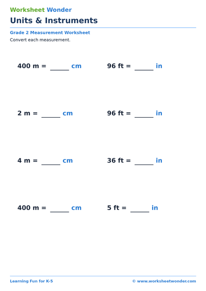Units & Instruments - 10 pages